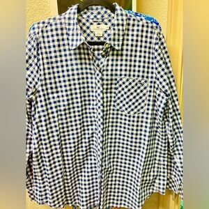 Vineyard Vines Women’s Navy Gingham Shirt